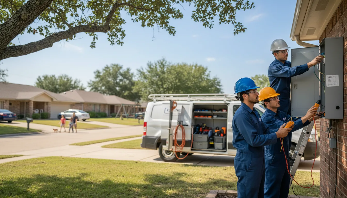 Certified electrician providing emergency electrical services in Concho, OK